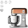 Robot de bucătărie planetar KENWOOD kMix Special Edition KMX760AGD – 0W20011395, 1000W (6 trepte și Turbo), Vas inox 5l, Set patiserie (tel 16 brațe, cârlig, paletă K), G9.3kg, Rose Gold