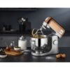 Robot de bucătărie planetar KENWOOD kMix Special Edition KMX760AGD – 0W20011395, 1000W (6 trepte și Turbo), Vas inox 5l, Set patiserie (tel 16 brațe, cârlig, paletă K), G9.3kg, Rose Gold