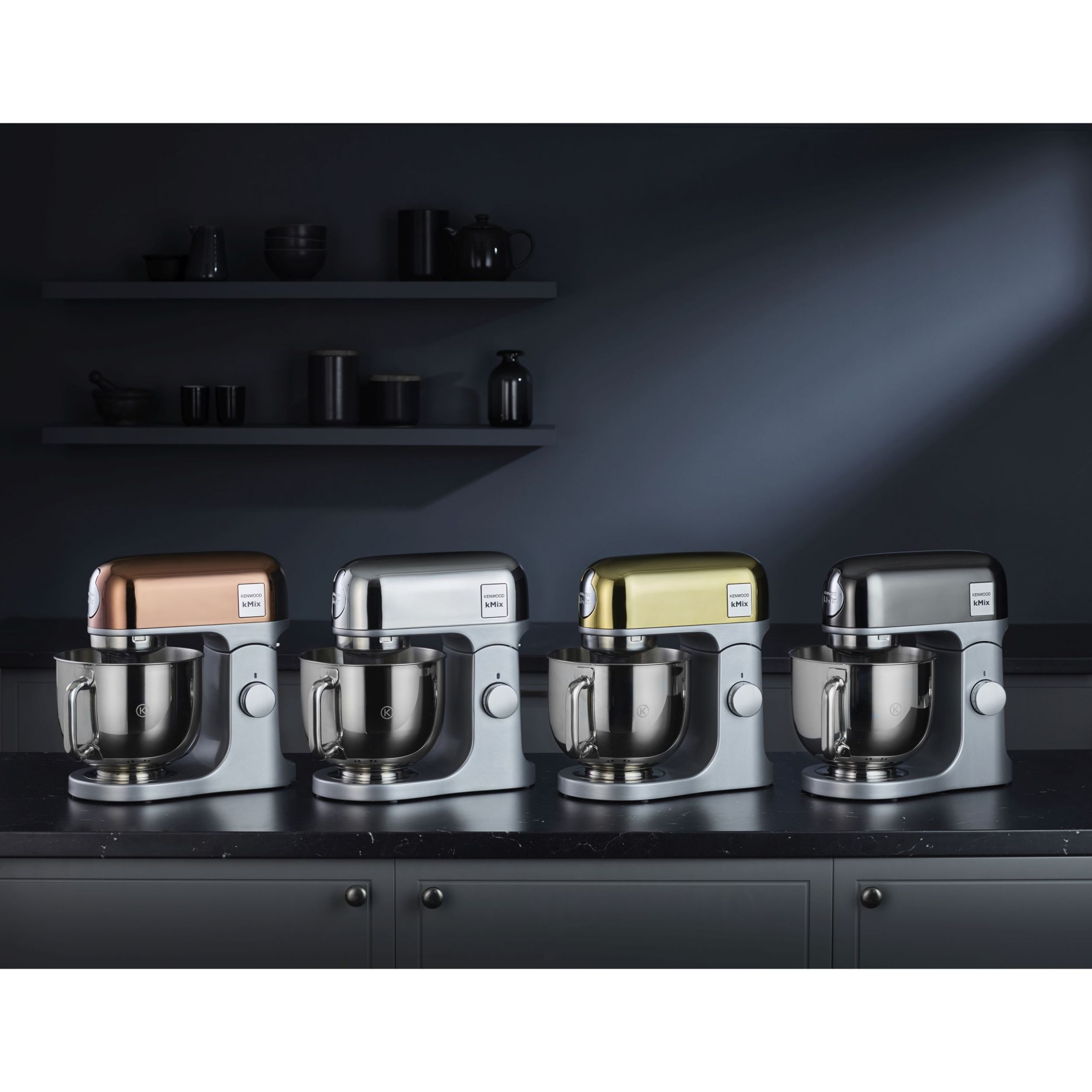 Robot de bucătărie planetar KENWOOD kMix Special Edition KMX760AGD – 0W20011395, 1000W (6 trepte și Turbo), Vas inox 5l, Set patiserie (tel 16 brațe, cârlig, paletă K), G9.3kg, Rose Gold