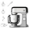 Robot de bucătărie planetar KENWOOD kMix Special Edition KMX760ACH – 0W20011397  1000W (6 trepte și Turbo)  Vas inox 5l  Set patiserie (tel 16 brațe  cârlig  paletă K)  G9.3kg  Chrome