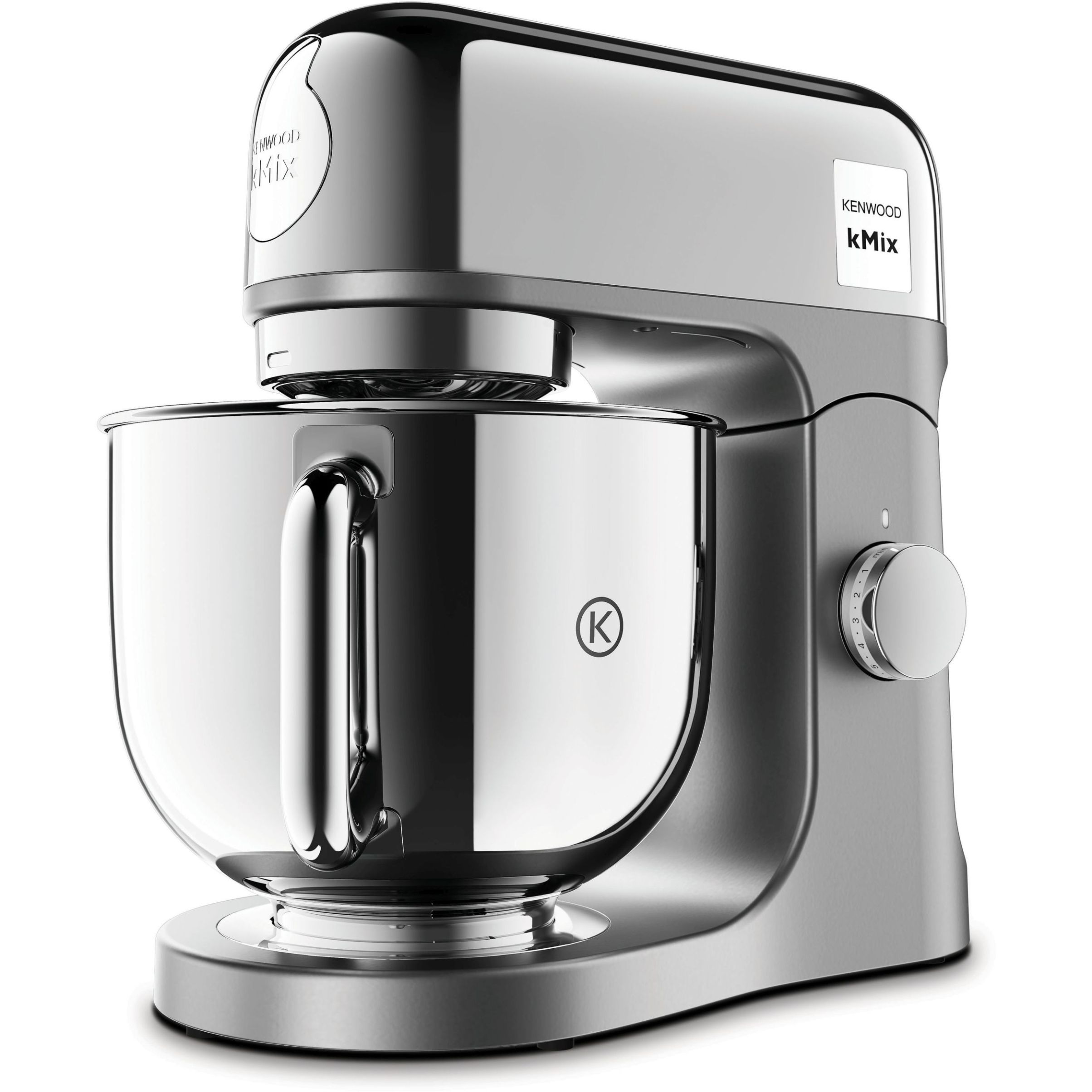 Robot de bucătărie planetar KENWOOD kMix Special Edition KMX760ACH – 0W20011397, 1000W (6 trepte și Turbo), Vas inox 5l, Set patiserie (tel 16 brațe, cârlig, paletă K), G9.3kg, Chrome