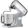 Robot de bucătărie planetar KENWOOD kMix Special Edition KMX760ACH – 0W20011397, 1000W (6 trepte și Turbo), Vas inox 5l, Set patiserie (tel 16 brațe, cârlig, paletă K), G9.3kg, Chrome