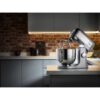 Robot de bucătărie planetar KENWOOD kMix Special Edition KMX760ACH – 0W20011397, 1000W (6 trepte și Turbo), Vas inox 5l, Set patiserie (tel 16 brațe, cârlig, paletă K), G9.3kg, Chrome