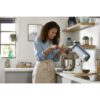Robot de bucătărie planetar KENWOOD kMix Special Edition KMX760ABL – 0W20011441, 1000W (6 trepte și Turbo), Vas inox 5l, Set patiserie (tel 16 brațe, cârlig, paletă K), G9.3kg, Juniper Blue