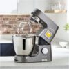 Robot de bucătărie planetar KENWOOD Titanium Chef Patissier XL KWL90.124SI – 0W20011363, 1400W, 6 funcții presetate, 2 vase 7 l/ 5 l, Blender sticlă, Cântar integrat, Sistem de încălzire, Touch screen