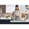 Robot de bucătărie planetar KENWOOD Titanium Chef Patissier XL KWL90.124SI – 0W20011363, 1400W, 6 funcții presetate, 2 vase 7 l/ 5 l, Blender sticlă, Cântar integrat, Sistem de încălzire, Touch screen