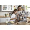Robot de bucătărie planetar KENWOOD Titanium Chef Patissier XL KWL90.124SI – 0W20011363, 1400W, 6 funcții presetate, 2 vase 7 l/ 5 l, Blender sticlă, Cântar integrat, Sistem de încălzire, Touch screen