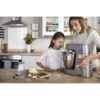 Robot de bucătărie planetar KENWOOD Titanium Chef Patissier XL KWL90.124SI – 0W20011363, 1400W, 6 funcții presetate, 2 vase 7 l/ 5 l, Blender sticlă, Cântar integrat, Sistem de încălzire, Touch screen