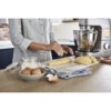 Robot de bucătărie planetar KENWOOD Titanium Chef Patissier XL KWL90.124SI – 0W20011363, 1400W, 6 funcții presetate, 2 vase 7 l/ 5 l, Blender sticlă, Cântar integrat, Sistem de încălzire, Touch screen