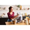 Robot de bucătărie planetar KENWOOD Titanium Chef Patissier XL KWL90.124SI – 0W20011363, 1400W, 6 funcții presetate, 2 vase 7 l/ 5 l, Blender sticlă, Cântar integrat, Sistem de încălzire, Touch screen
