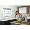 Robot de bucătărie planetar KENWOOD Titanium Chef Patissier XL KWL90.124SI – 0W20011363, 1400W, 6 funcții presetate, 2 vase 7 l/ 5 l, Blender sticlă, Cântar integrat, Sistem de încălzire, Touch screen