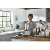 Robot de bucătărie planetar KENWOOD Titanium Chef Patissier XL KWL90.124SI – 0W20011363, 1400W, 6 funcții presetate, 2 vase 7 l/ 5 l, Blender sticlă, Cântar integrat, Sistem de încălzire, Touch screen