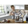 Robot de bucătărie planetar KENWOOD Titanium Chef Patissier XL KWL90.124SI – 0W20011363, 1400W, 6 funcții presetate, 2 vase 7 l/ 5 l, Blender sticlă, Cântar integrat, Sistem de încălzire, Touch screen