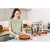 Robot de bucătărie planetar KENWOOD Titanium Chef Patissier XL KWL90.124SI – 0W20011363, 1400W, 6 funcții presetate, 2 vase 7 l/ 5 l, Blender sticlă, Cântar integrat, Sistem de încălzire, Touch screen