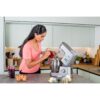 Robot de bucătărie planetar KENWOOD Titanium Chef Patissier XL KWL90.124SI – 0W20011363, 1400W, 6 funcții presetate, 2 vase 7 l/ 5 l, Blender sticlă, Cântar integrat, Sistem de încălzire, Touch screen