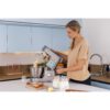 Robot de bucătărie planetar KENWOOD Titanium Chef Patissier XL KWL90.124SI – 0W20011363, 1400W, 6 funcții presetate, 2 vase 7 l/ 5 l, Blender sticlă, Cântar integrat, Sistem de încălzire, Touch screen