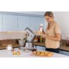 Robot de bucătărie planetar KENWOOD Titanium Chef Patissier XL KWL90.124SI – 0W20011363, 1400W, 6 funcții presetate, 2 vase 7 l/ 5 l, Blender sticlă, Cântar integrat, Sistem de încălzire, Touch screen