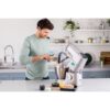 Robot de bucătărie planetar KENWOOD Titanium Chef Patissier XL KWL90.124SI – 0W20011363, 1400W, 6 funcții presetate, 2 vase 7 l/ 5 l, Blender sticlă, Cântar integrat, Sistem de încălzire, Touch screen