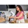 Robot de bucătărie planetar KENWOOD Titanium Chef Patissier XL KWL90.124SI – 0W20011363, 1400W, 6 funcții presetate, 2 vase 7 l/ 5 l, Blender sticlă, Cântar integrat, Sistem de încălzire, Touch screen