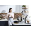 Robot de bucătărie planetar KENWOOD Titanium Chef Patissier XL KWL90.034SI – 0W20011371, 1400W, 6 funcții presetate, Vas 7 l, Blender sticlă, Cântar integrat, Sistem de încălzire, Touch screen