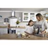 Robot de bucătărie planetar KENWOOD Titanium Chef Patissier XL KWL90.034SI – 0W20011371, 1400W, 6 funcții presetate, Vas 7 l, Blender sticlă, Cântar integrat, Sistem de încălzire, Touch screen