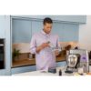 Robot de bucătărie planetar KENWOOD Titanium Chef Patissier XL KWL90.034SI – 0W20011371, 1400W, 6 funcții presetate, Vas 7 l, Blender sticlă, Cântar integrat, Sistem de încălzire, Touch screen