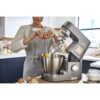 Robot de bucătărie planetar KENWOOD Titanium Chef Patissier XL KWL90.034SI – 0W20011371, 1400W, 6 funcții presetate, Vas 7 l, Blender sticlă, Cântar integrat, Sistem de încălzire, Touch screen