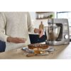 Robot de bucătărie planetar KENWOOD Titanium Chef Patissier XL KWL90.034SI – 0W20011371, 1400W, 6 funcții presetate, Vas 7 l, Blender sticlă, Cântar integrat, Sistem de încălzire, Touch screen