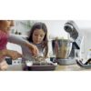 Robot de bucătărie planetar KENWOOD Titanium Chef Patissier XL KWL90.034SI – 0W20011371, 1400W, 6 funcții presetate, Vas 7 l, Blender sticlă, Cântar integrat, Sistem de încălzire, Touch screen