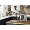 Robot de bucătărie planetar KENWOOD Titanium Chef Patissier XL KWL90.034SI – 0W20011371, 1400W, 6 funcții presetate, Vas 7 l, Blender sticlă, Cântar integrat, Sistem de încălzire, Touch screen