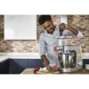Robot de bucătărie planetar KENWOOD Titanium Chef Patissier XL KWL90.034SI – 0W20011371, 1400W, 6 funcții presetate, Vas 7 l, Blender sticlă, Cântar integrat, Sistem de încălzire, Touch screen