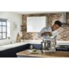 Robot de bucătărie planetar KENWOOD Titanium Chef Patissier XL KWL90.034SI – 0W20011371, 1400W, 6 funcții presetate, Vas 7 l, Blender sticlă, Cântar integrat, Sistem de încălzire, Touch screen
