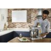 Robot de bucătărie planetar KENWOOD Titanium Chef Patissier XL KWL90.034SI – 0W20011371, 1400W, 6 funcții presetate, Vas 7 l, Blender sticlă, Cântar integrat, Sistem de încălzire, Touch screen