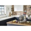 Robot de bucătărie planetar KENWOOD Titanium Chef Patissier XL KWL90.034SI – 0W20011371, 1400W, 6 funcții presetate, Vas 7 l, Blender sticlă, Cântar integrat, Sistem de încălzire, Touch screen