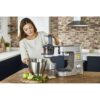 Robot de bucătărie planetar KENWOOD Titanium Chef Patissier XL KWL90.034SI – 0W20011371, 1400W, 6 funcții presetate, Vas 7 l, Blender sticlă, Cântar integrat, Sistem de încălzire, Touch screen