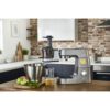 Robot de bucătărie planetar KENWOOD Titanium Chef Patissier XL KWL90.034SI – 0W20011371, 1400W, 6 funcții presetate, Vas 7 l, Blender sticlă, Cântar integrat, Sistem de încălzire, Touch screen