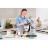 Robot de bucătărie planetar KENWOOD Titanium Chef Patissier XL KWL90.034SI – 0W20011371, 1400W, 6 funcții presetate, Vas 7 l, Blender sticlă, Cântar integrat, Sistem de încălzire, Touch screen