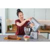 Robot de bucătărie planetar KENWOOD Titanium Chef Patissier XL KWL90.034SI – 0W20011371, 1400W, 6 funcții presetate, Vas 7 l, Blender sticlă, Cântar integrat, Sistem de încălzire, Touch screen