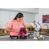 Robot de bucătărie planetar KENWOOD Titanium Chef Patissier XL KWL90.034SI – 0W20011371, 1400W, 6 funcții presetate, Vas 7 l, Blender sticlă, Cântar integrat, Sistem de încălzire, Touch screen
