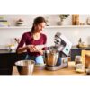 Robot de bucătărie planetar KENWOOD Titanium Chef Patissier XL KWL90.034SI – 0W20011371, 1400W, 6 funcții presetate, Vas 7 l, Blender sticlă, Cântar integrat, Sistem de încălzire, Touch screen