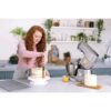 Robot de bucătărie planetar KENWOOD Titanium Chef Patissier XL KWL90.034SI – 0W20011371, 1400W, 6 funcții presetate, Vas 7 l, Blender sticlă, Cântar integrat, Sistem de încălzire, Touch screen