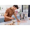 Robot de bucătărie planetar KENWOOD Titanium Chef Patissier XL KWL90.034SI – 0W20011371, 1400W, 6 funcții presetate, Vas 7 l, Blender sticlă, Cântar integrat, Sistem de încălzire, Touch screen