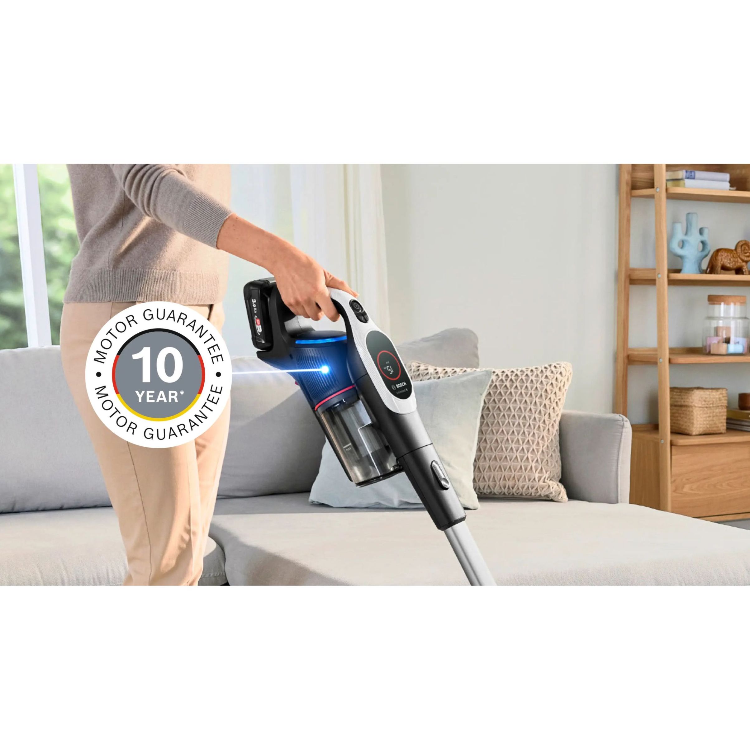 Aspirator vertical BOSCH Serie 9 Unlimited BBS931WBA, White