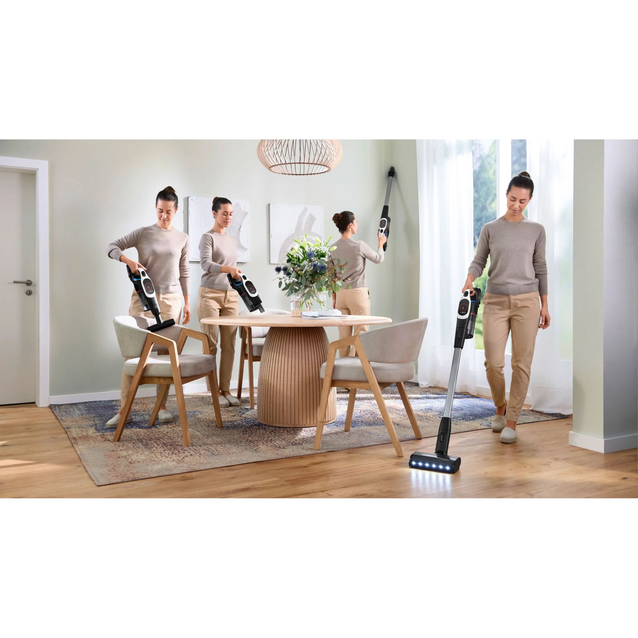 Aspirator vertical BOSCH Serie 9 Unlimited BBS931WBA, White