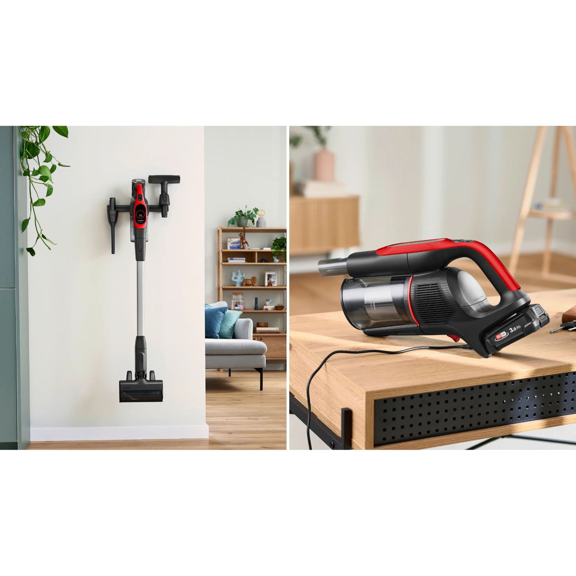 Aspirator vertical BOSCH Serie 9 Unlimited ProAnimal BBS931PET, Red