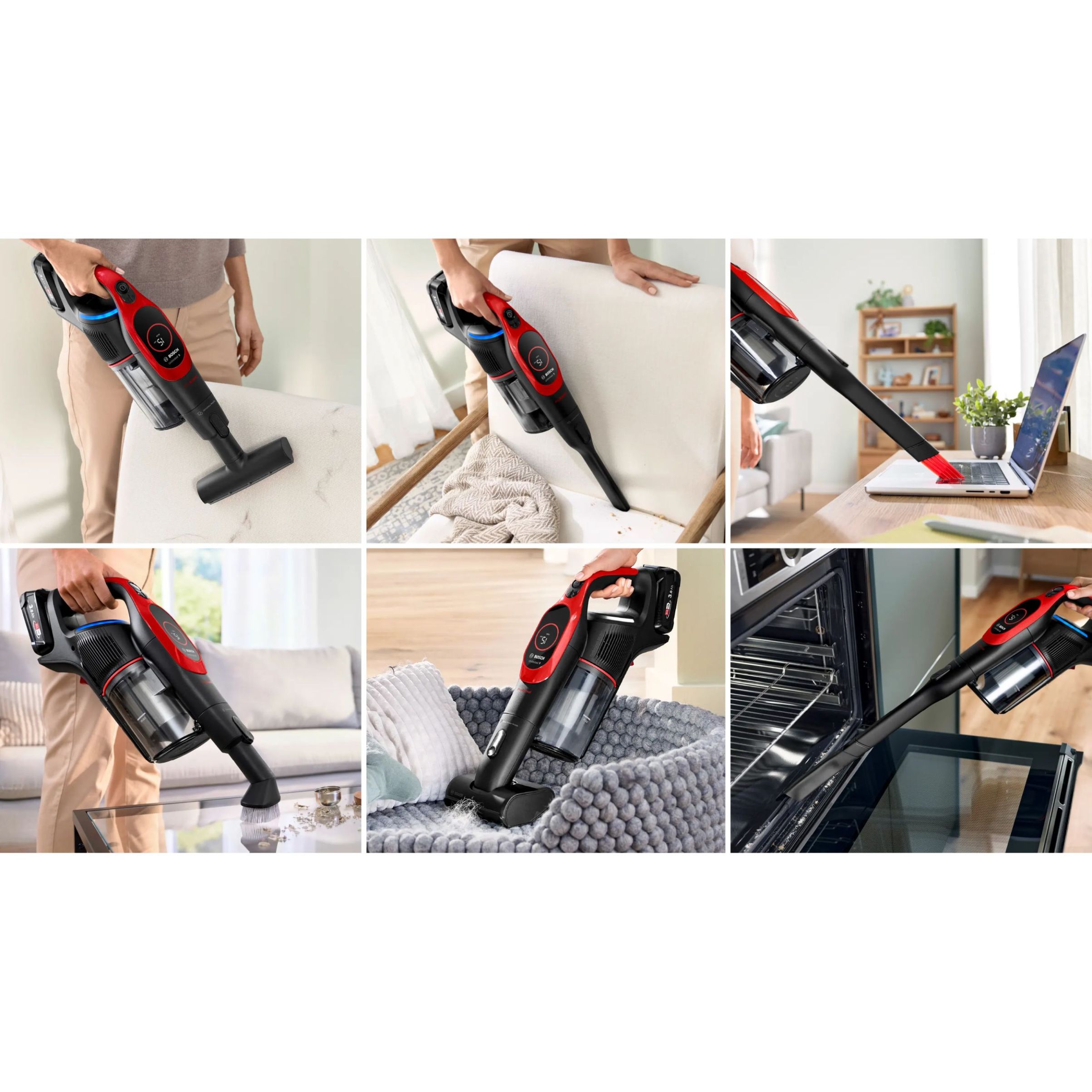 Aspirator vertical BOSCH Serie 9 Unlimited ProAnimal BBS931PET, Red