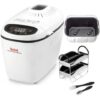Mașină de pâine TEFAL Home Bread Baguette PF610138, 16 programe, 1600W, Cuvă 1.5kg, 2 lame, Tăvițe dedicate, Accesoriile brutarului, Păstrare la cald, Pornire întârziată, Carte 29 rețete