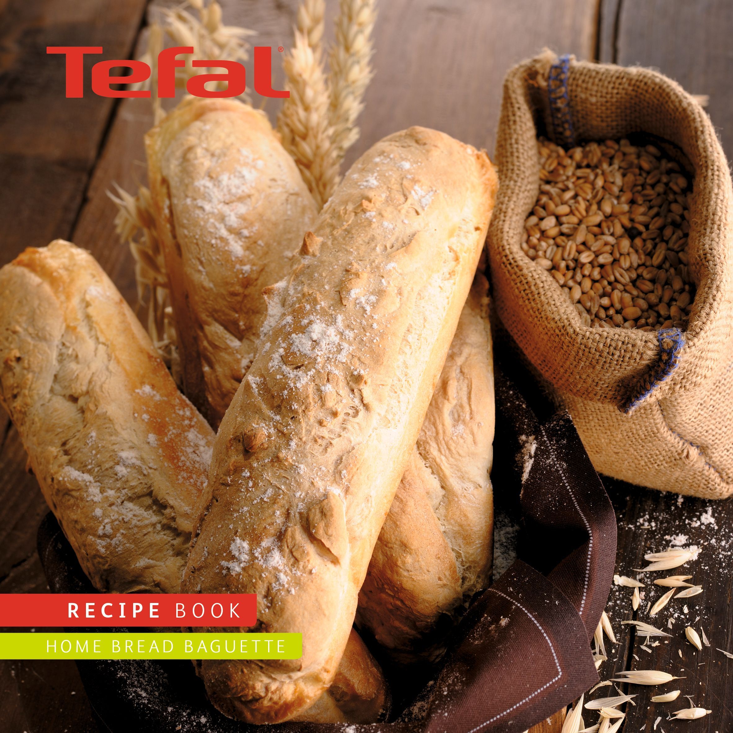 Mașină de pâine TEFAL Home Bread Baguette PF610138, 16 programe, 1600W, Cuvă 1.5kg, 2 lame, Tăvițe dedicate, Accesoriile brutarului, Păstrare la cald, Pornire întârziată, Carte 29 rețete