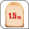 Mașină de pâine TEFAL Home Bread Baguette PF610138, 16 programe, 1600W, Cuvă 1.5kg, 2 lame, Tăvițe dedicate, Accesoriile brutarului, Păstrare la cald, Pornire întârziată, Carte 29 rețete