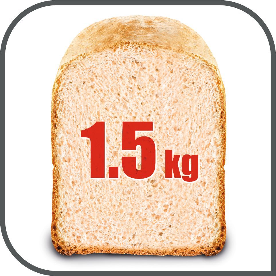 Mașină de pâine TEFAL Home Bread Baguette PF610138, 16 programe, 1600W, Cuvă 1.5kg, 2 lame, Tăvițe dedicate, Accesoriile brutarului, Păstrare la cald, Pornire întârziată, Carte 29 rețete